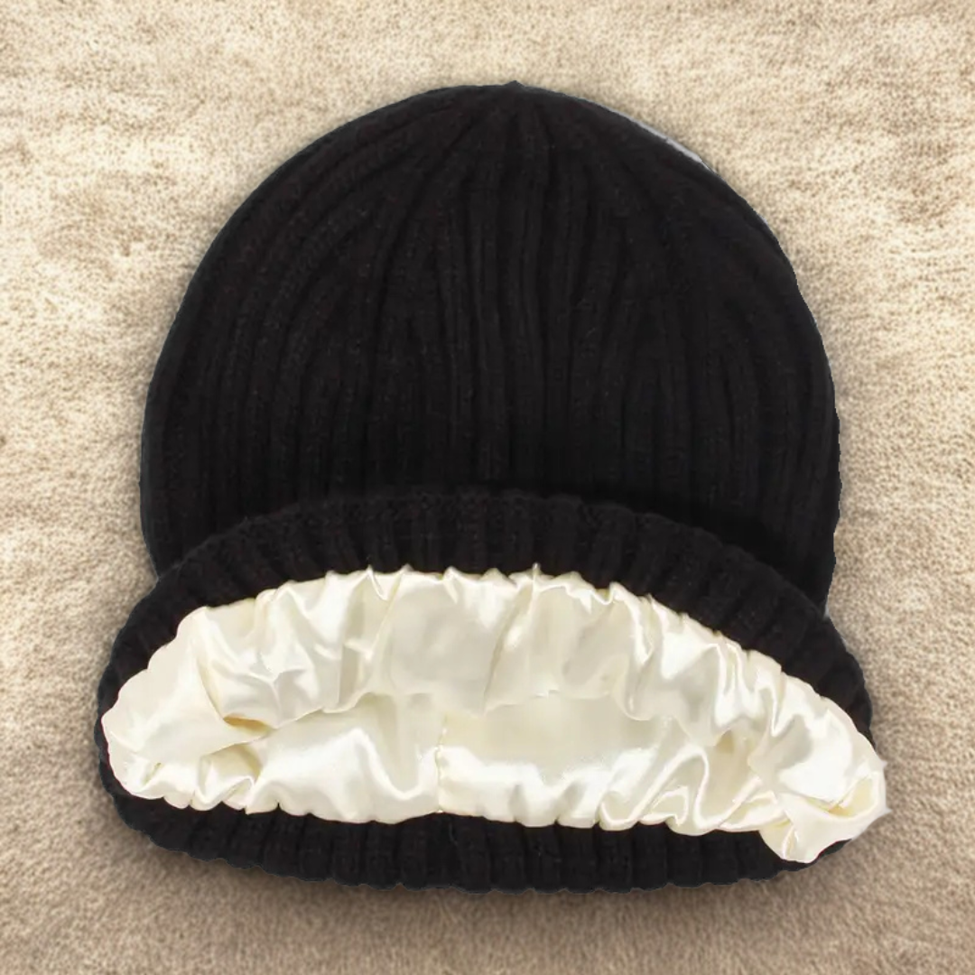 トキノヌクモリ™ 冬用サテン裏地ニット帽