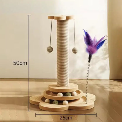 猫ちゃんの楽園タワー爪とぎ・遊び・リラックスが一体化！