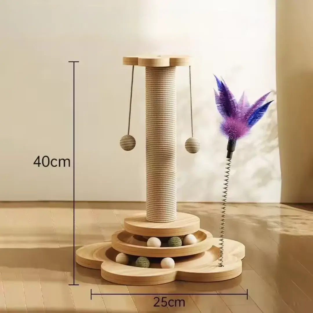 猫ちゃんの楽園タワー爪とぎ・遊び・リラックスが一体化！