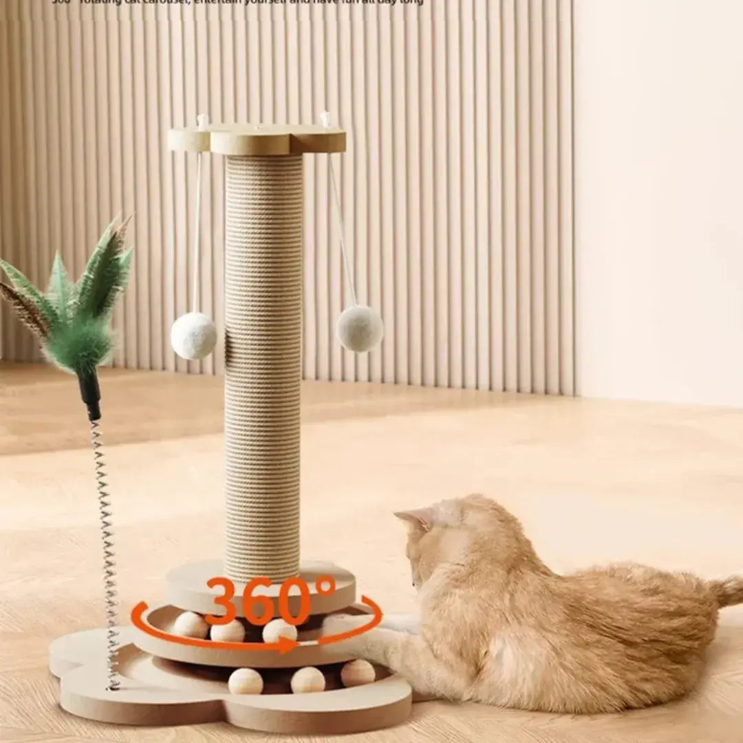 猫ちゃんの楽園タワー爪とぎ・遊び・リラックスが一体化！