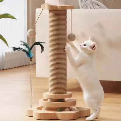 猫ちゃんの楽園タワー爪とぎ・遊び・リラックスが一体化！