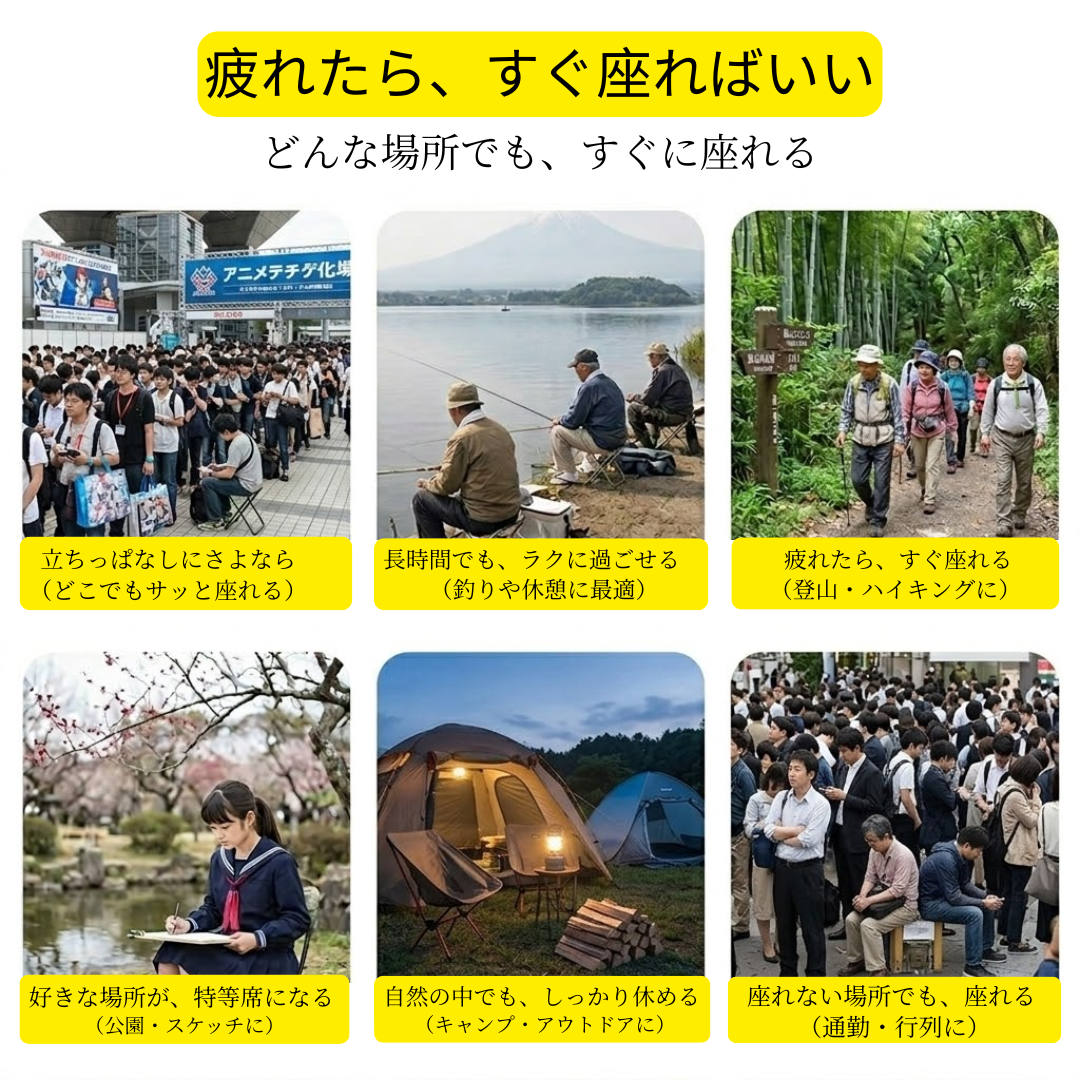 Hareno™－どこでも、すぐに座れる快適さ