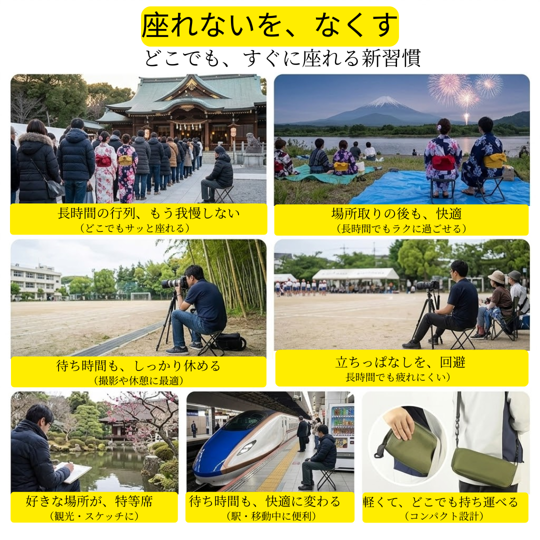 Hareno™－どこでも、すぐに座れる快適さ
